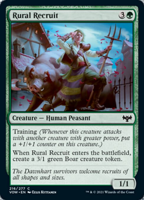 Rural Recruit (Innistrad: Crimson Vow) Light Play Foil