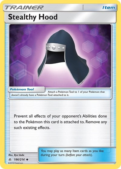 Stealthy Hood (SM - Unbroken Bonds) Near Mint Reverse Holofoil