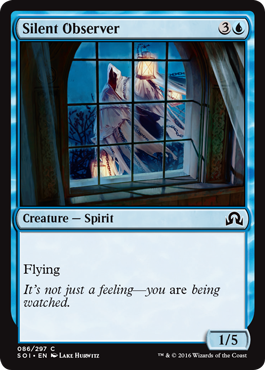 Silent Observer (Shadows Over Innistrad) Light Play Foil