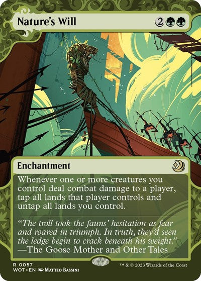 Nature's Will (Wilds of Eldraine: Enchanting Tales) Near Mint Foil
