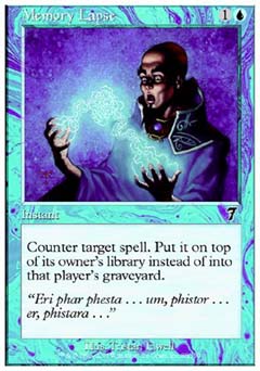 Memory Lapse (7th Edition) Light Play