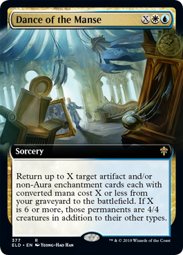 Dance of the Manse (Extended Art) (Throne of Eldraine) Light Play