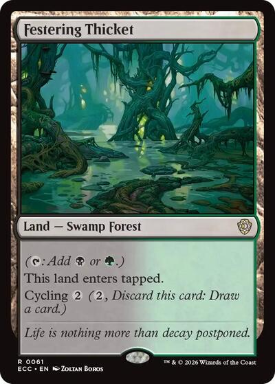 Festering Thicket (Commander: Lorwyn Eclipsed) Near Mint