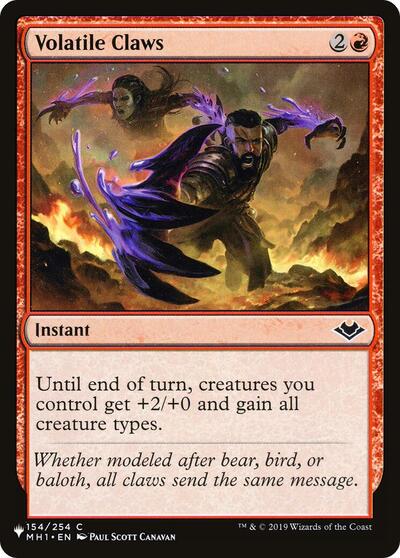 Volatile Claws (The List) Near Mint