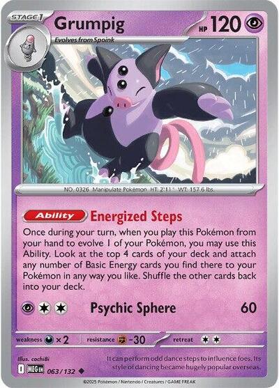 Grumpig (ME01: Mega Evolution) Near Mint