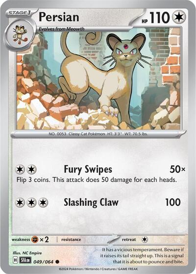 Persian - 049 (SV: Shrouded Fable) Near Mint