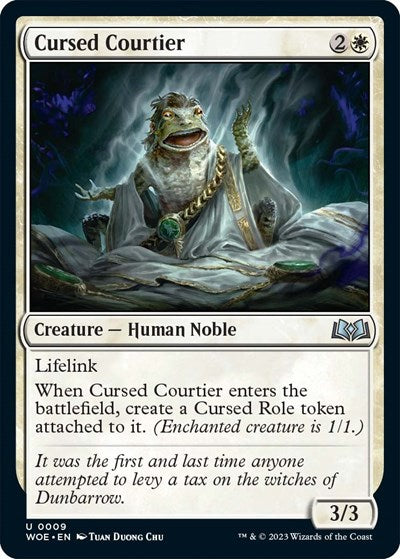 Cursed Courtier (Wilds of Eldraine) Light Play Foil