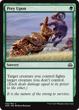 Prey Upon (Aether Revolt) Light Play Foil