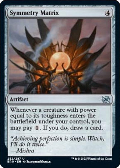 Symmetry Matrix (The Brothers' War) Near Mint Foil