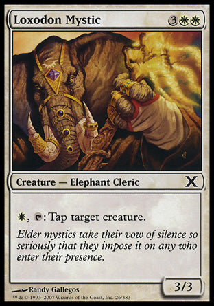 Loxodon Mystic (10th Edition) Light Play Foil