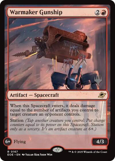 Warmaker Gunship (Promo Pack: Edge of Eternities) Near Mint Foil