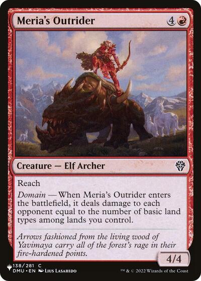 Meria's Outrider (The List) Near Mint
