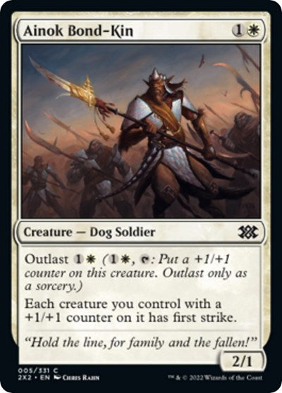 Ainok Bond-Kin (Double Masters 2022) Light Play Foil