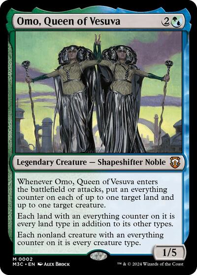 Omo, Queen of Vesuva (Commander: Modern Horizons 3) Near Mint Foil