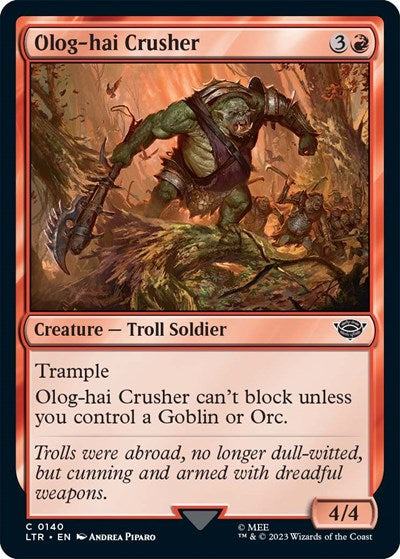 Olog-Hai Crusher (Universes Beyond: The Lord of the Rings: Tales of Middle-earth) Near Mint Foil