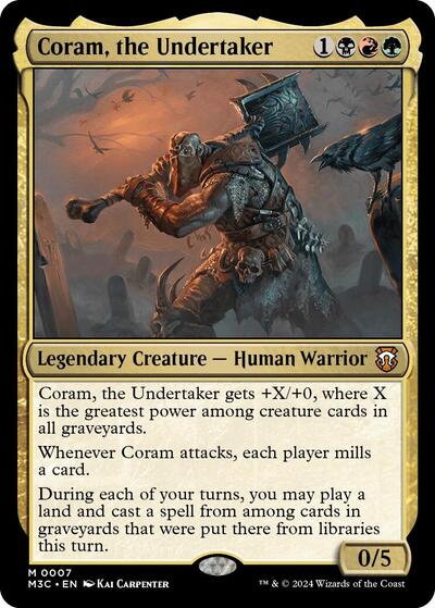 Coram, the Undertaker (Commander: Modern Horizons 3) Light Play