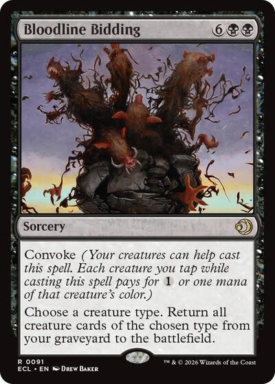 Bloodline Bidding (Lorwyn Eclipsed) Near Mint Foil