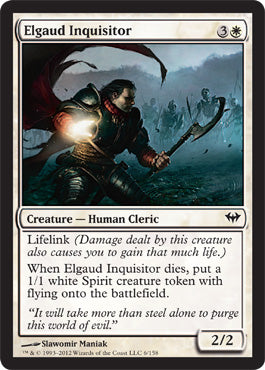 Elgaud Inquisitor (Dark Ascension) Light Play Foil