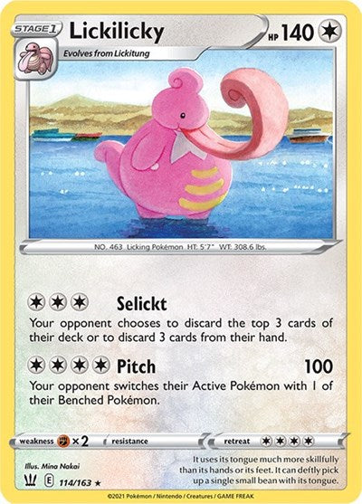 Lickilicky (SWSH05: Battle Styles) Near Mint Reverse Holofoil