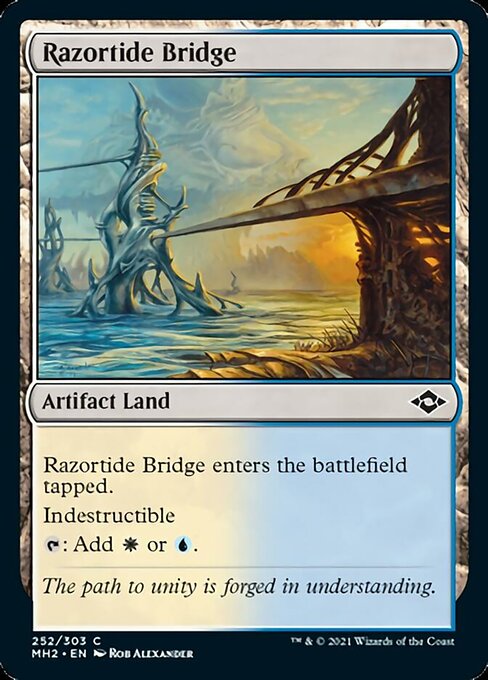 Razortide Bridge (Modern Horizons 2) Light Play Foil