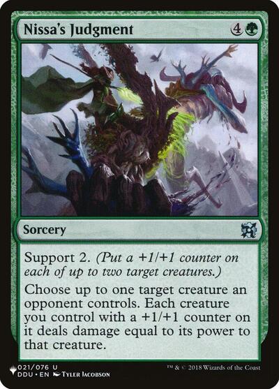 Nissa's Judgment (The List) Near Mint