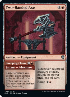 Two-Handed Axe (Commander Legends: Battle for Baldur's Gate) Light Play