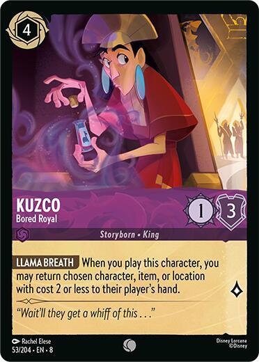 Kuzco - Bored Royal (Reign of Jafar) Near Mint