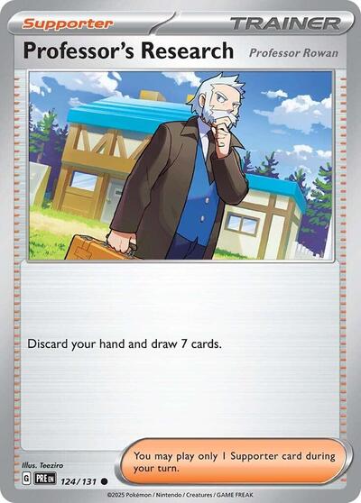 Professor's Research (Professor Rowan) (SV: Prismatic Evolutions) Near Mint