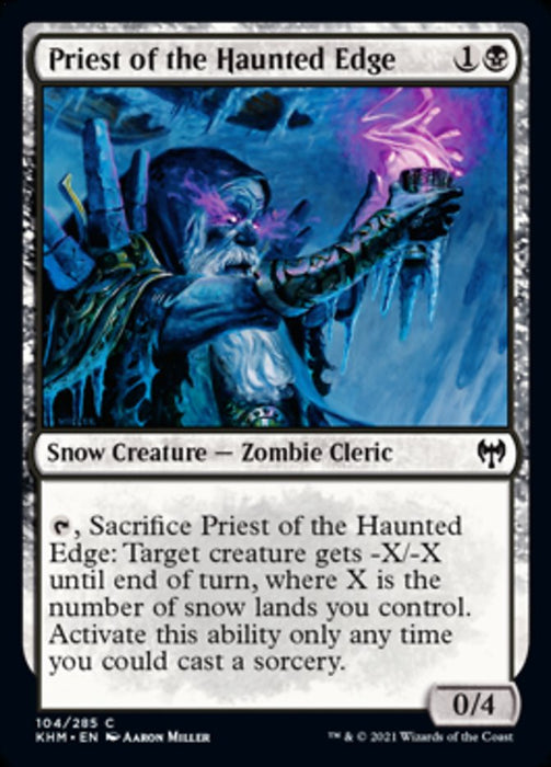 Priest of the Haunted Edge (Kaldheim) Near Mint Foil