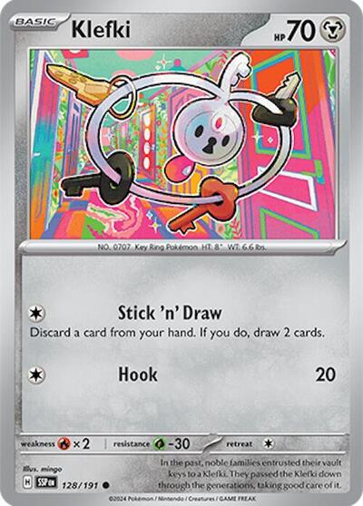 Klefki (SV08: Surging Sparks) Near Mint Reverse Holofoil