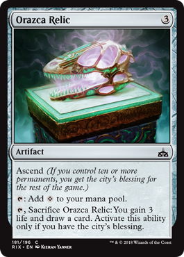 Orazca Relic (Rivals of Ixalan) Light Play Foil