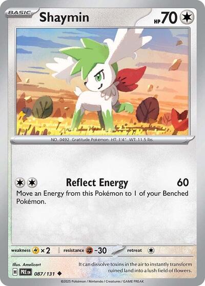 Shaymin (SV: Prismatic Evolutions) Near Mint Reverse Holofoil