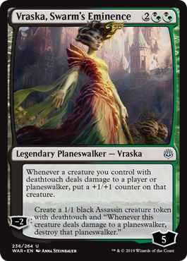 Vraska, Swarm's Eminence (War of the Spark) Light Play
