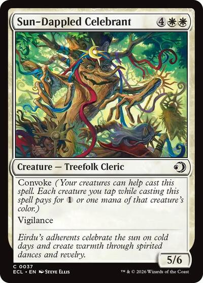 Sun-Dappled Celebrant (Lorwyn Eclipsed) Near Mint Foil