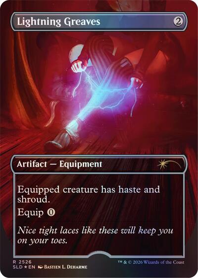 Lightning Greaves (2526) (Secret Lair) Near Mint Foil