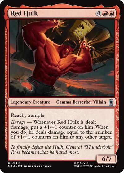Red Hulk (Marvel Super Heroes) Near Mint Foil