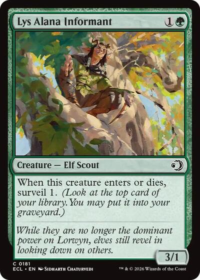 Lys Alana Informant (Lorwyn Eclipsed) Near Mint