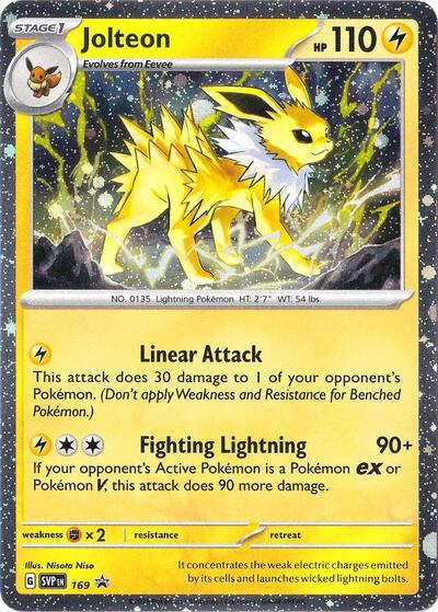 Jolteon - 169 (Cosmos Holo) (SV: Scarlet & Violet Promo Cards) Near Mint Holo Rare