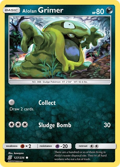 Alolan Grimer (SM - Unified Minds) Near Mint Reverse Holofoil