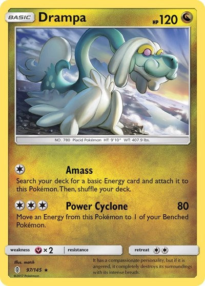Drampa (SM - Guardians Rising) Near Mint Holofoil
