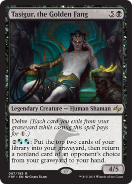 Tasigur, the Golden Fang (Fate Reforged) Light Play