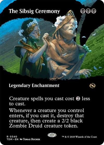 The Sibsig Ceremony (Borderless) (Tarkir: Dragonstorm) Near Mint
