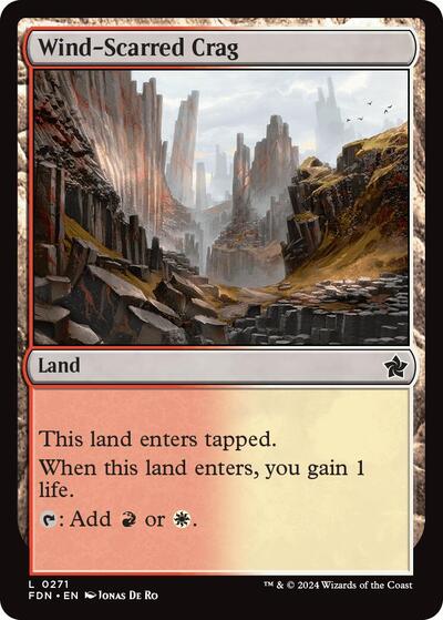 Wind-Scarred Crag (Foundations) Near Mint