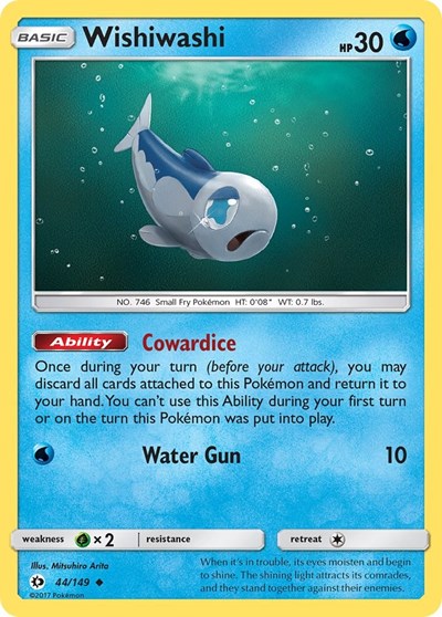 Wishiwashi (SM Base Set) Near Mint Reverse Holofoil