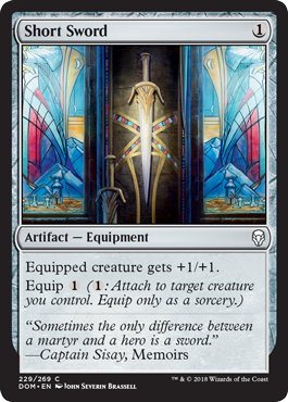 Short Sword (Dominaria) Near Mint Foil