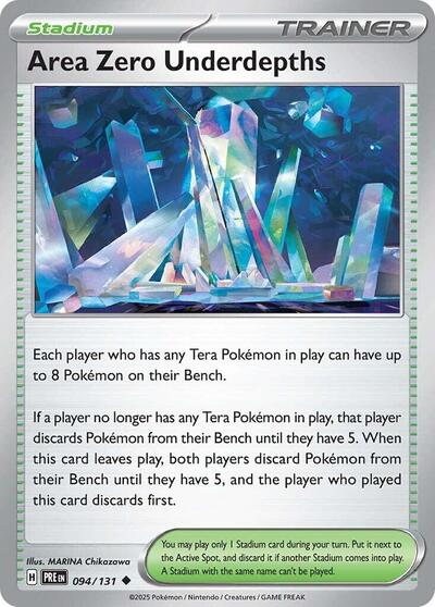 Area Zero Underdepths (SV: Prismatic Evolutions) Near Mint Reverse Holofoil
