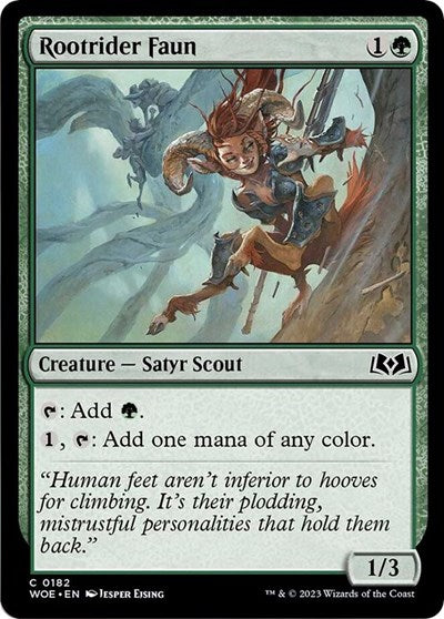 Rootrider Faun (Wilds of Eldraine) Light Play Foil