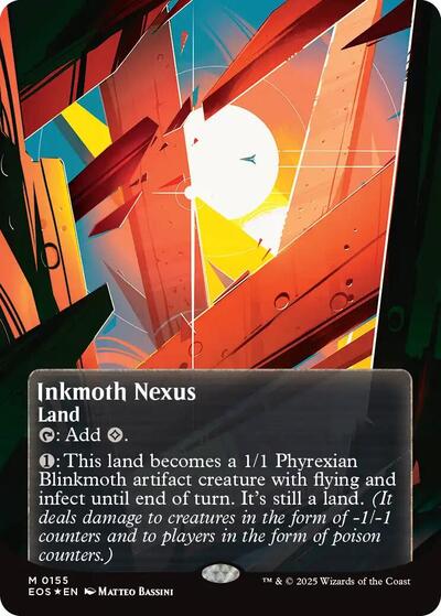 Inkmoth Nexus (0155) (Borderless) (Galaxy Foil) (Stellar Sights) Near Mint Foil