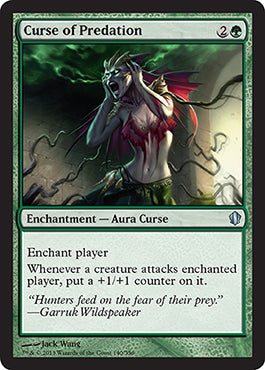 Curse of Predation (Commander 2013 Edition) Light Play