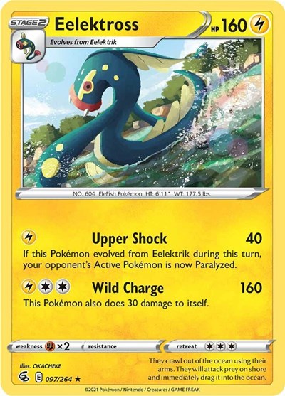 Eelektross (SWSH08: Fusion Strike) Near Mint Reverse Holofoil